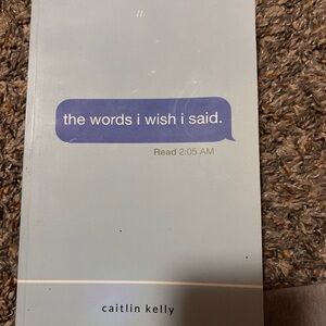 Barnes & Noble light blue paperback "the words i wish i said."